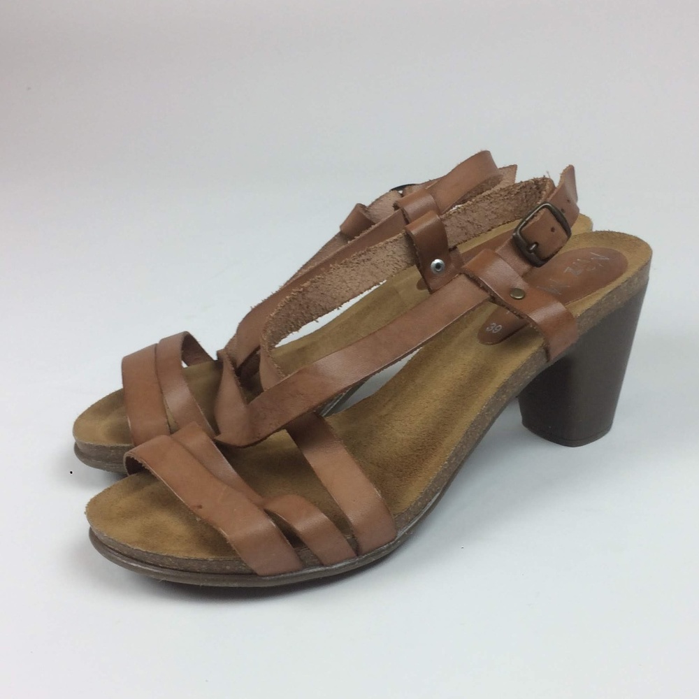 Nordstrom Miz Mooz Tan Strappy Heels Sandals